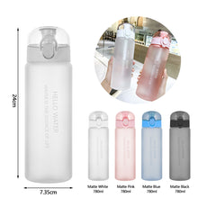 Load image into Gallery viewer, 780ml Sports Water Bottle Outdoor Water Bottle with Straw Plastic Portable Water Cup Dinkware Camping Bike Bottle Kitchen Tools
