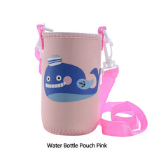 Load image into Gallery viewer, 600ml Portable Kids Water Bottle Sippy Cup Creative Cartoon Baby Feeding Cups with Straws Leakproof Water Bottles Outdoor Children's Cups
