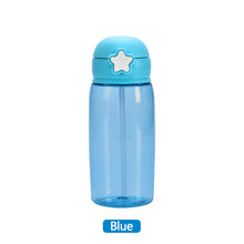 Load image into Gallery viewer, 480ml Portable Kids Water Bottle Sippy Cup Creative Cartoon Baby Feeding Cups with Straws Leakproof Water Bottles Outdoor Children's Cups
