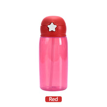 Load image into Gallery viewer, 480ml Portable Kids Water Bottle Sippy Cup Creative Cartoon Baby Feeding Cups with Straws Leakproof Water Bottles Outdoor Children's Cups
