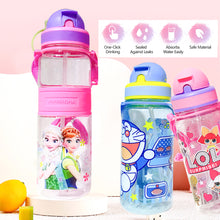 Load image into Gallery viewer, Portable Kids Water Bottle Sippy Cup Creative Cartoon Baby Feeding Cups with Straws Leakproof Water Bottles Outdoor Children's Cups
