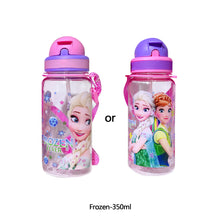 Load image into Gallery viewer, Portable Kids Water Bottle Sippy Cup Creative Cartoon Baby Feeding Cups with Straws Leakproof Water Bottles Outdoor Children's Cups
