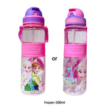Load image into Gallery viewer, Portable Kids Water Bottle Sippy Cup Creative Cartoon Baby Feeding Cups with Straws Leakproof Water Bottles Outdoor Children's Cups
