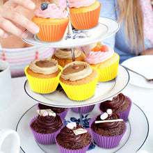 Load image into Gallery viewer, 12 Pcs/Set Silicone Cake Mold Round Shape Muffin Cupcake Baking Molds Bakeware Maker DIY Cake Decor Tools
