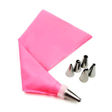 Load image into Gallery viewer, 8PCS Reusable Silicone Pastry Bag Tips Stainless Steel Piping Nozzles Cake Decorating Tips Set Confectionery Pastry Cream Baking DIY Tools
