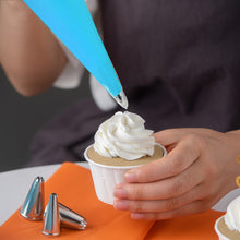 Load image into Gallery viewer, 16/26Pcs Silicone Pastry Bag Tips Kitchen DIY Cake Icing Piping Cream Decorate Tool Reusable Pastry Bag+Stainless Nozzle
