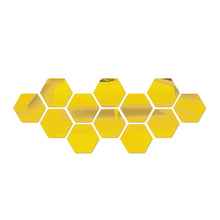 Load image into Gallery viewer, 12Pcs 3D Mirror Wall Sticker DIY Diamonds Triangles Acrylic Wall Stickers for Kids Room Living Room Home Decor
