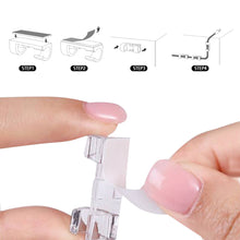 Load image into Gallery viewer, 16/20PCS Self-adhesive Cable Organizer Clips Wire Cable Management Desktop Workstation Wire Manager Cord Holder Charging Data Line Winder
