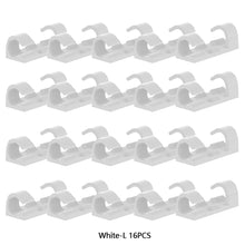 Load image into Gallery viewer, 16/20PCS Self-adhesive Cable Organizer Clips Wire Cable Management Desktop Workstation Wire Manager Cord Holder Charging Data Line Winder

