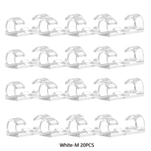 Load image into Gallery viewer, 16/20PCS Self-adhesive Cable Organizer Clips Wire Cable Management Desktop Workstation Wire Manager Cord Holder Charging Data Line Winder
