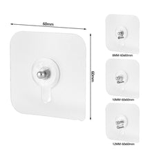 Load image into Gallery viewer, 2pcs Strong Adhesive Seamless Sticky Wall Hook Nail Mounting Rack Screw Rod Without Holes Screw Stickers Wall Picture Hook Kits
