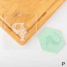 Load image into Gallery viewer, DIY Alphabet Cookie Embosser Baking Pastry Mold Fondant Cake Decorating Stamp Pastry Embossed Design Tool
