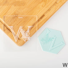 Load image into Gallery viewer, DIY Alphabet Cookie Embosser Baking Pastry Mold Fondant Cake Decorating Stamp Pastry Embossed Design Tool
