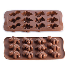 Load image into Gallery viewer, 12Cells Dinosaur Silicone Mold DIY Chocolate Cake Mold Baking Tray Dessert Pastry Cake Decorating Tools Ice Cube Mould
