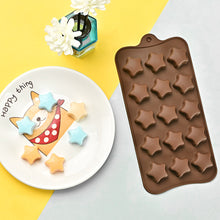 Load image into Gallery viewer, Star/Heart Silicone Mold DIY Chocolate Cake Mold Cupcake Baking Tray Dessert Pastry Cake Decorating Tools
