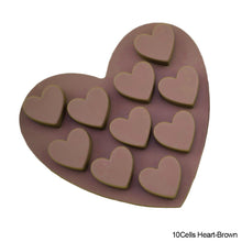 Load image into Gallery viewer, Star/Heart Silicone Mold DIY Chocolate Cake Mold Cupcake Baking Tray Dessert Pastry Cake Decorating Tools
