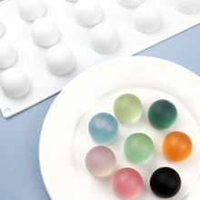 Load image into Gallery viewer, 15Cells Round Ball Silicone Cake Mold Cherry Goose Liver Mold Dessert Sugarcraft Chocolate Moulds Cupcake Baking Mold Bakeware Ice Cube Mold

