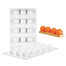 Load image into Gallery viewer, 15Cells Round Ball Silicone Cake Mold Cherry Goose Liver Mold Dessert Sugarcraft Chocolate Moulds Cupcake Baking Mold Bakeware Ice Cube Mold

