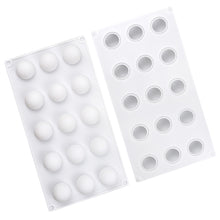 Load image into Gallery viewer, 15Cells Round Ball Silicone Cake Mold Cherry Goose Liver Mold Dessert Sugarcraft Chocolate Moulds Cupcake Baking Mold Bakeware Ice Cube Mold
