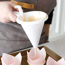 Load image into Gallery viewer, Handheld Cake Paste Funnel Mirror Surface Cake Sugar Dispenser Chocolake Cookie Cupcake Pancake Baking Tool for cake mold
