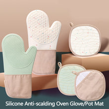 Load image into Gallery viewer, 1pc Kitchen Silicone Oven Mitt Anti Scalding Baking Cooking Oven Glove Anti Slip Insulation Protection Mat for Pot
