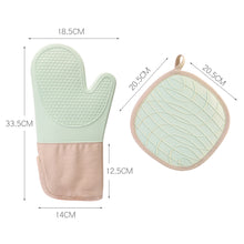 Load image into Gallery viewer, 1pc Kitchen Silicone Oven Mitt Anti Scalding Baking Cooking Oven Glove Anti Slip Insulation Protection Mat for Pot
