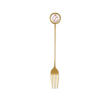 Load image into Gallery viewer, 304 Stainless Steel Coffee Tea Spoon Dessert Cake Fork Moon Star Pendant Coffee Milk Mixing Spoon Fruit Fork Tableware
