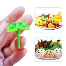 Load image into Gallery viewer, 8pcs/set Leaves Fruit Fork Kids Snack Dessert Decoration Forks Toothpick Lunch Salad Decoration Accessories Cake Picks

