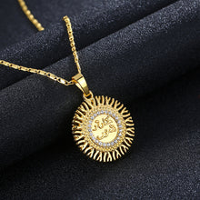 Load image into Gallery viewer, Stainless Steel Chain Arabic Women Gold Color Muslim Islamic God Allah Charm Pendant Necklace for Jewelry Ramadan Gift
