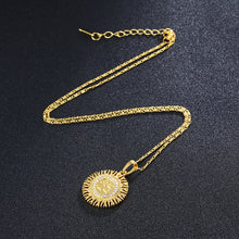 Load image into Gallery viewer, Stainless Steel Chain Arabic Women Gold Color Muslim Islamic God Allah Charm Pendant Necklace for Jewelry Ramadan Gift
