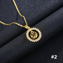 Load image into Gallery viewer, Stainless Steel Chain Arabic Women Gold Color Muslim Islamic God Allah Charm Pendant Necklace for Jewelry Ramadan Gift
