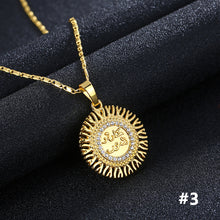 Load image into Gallery viewer, Stainless Steel Chain Arabic Women Gold Color Muslim Islamic God Allah Charm Pendant Necklace for Jewelry Ramadan Gift
