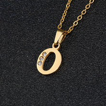 Load image into Gallery viewer, A To Z Stainless Steel Rhinestone 26 Letters Alphabet Pendant Necklace For Women Men Couple Fashion Jewelry Gift
