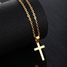 Load image into Gallery viewer, Fashion Classic Design Stainless Steel Cross Small Pendant Necklace For Women Men Couple Jewelry Gifts
