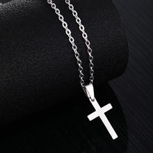 Load image into Gallery viewer, Fashion Classic Design Stainless Steel Cross Small Pendant Necklace For Women Men Couple Jewelry Gifts
