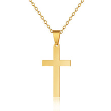 Load image into Gallery viewer, Fashion Classic Design Stainless Steel Cross Small Pendant Necklace For Women Men Couple Jewelry Gifts
