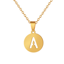 Load image into Gallery viewer, A To Z Stainless Steel 26 Letters Initial Alphabet Pendant Necklace For Women Men Couple Jewelry Gift
