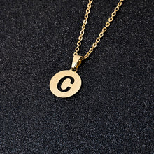 Load image into Gallery viewer, A To Z Stainless Steel 26 Letters Initial Alphabet Pendant Necklace For Women Men Couple Jewelry Gift
