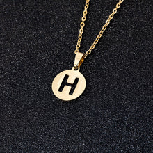 Load image into Gallery viewer, A To Z Stainless Steel 26 Letters Initial Alphabet Pendant Necklace For Women Men Couple Jewelry Gift
