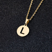 Load image into Gallery viewer, A To Z Stainless Steel 26 Letters Initial Alphabet Pendant Necklace For Women Men Couple Jewelry Gift
