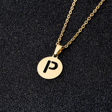 Load image into Gallery viewer, A To Z Stainless Steel 26 Letters Initial Alphabet Pendant Necklace For Women Men Couple Jewelry Gift
