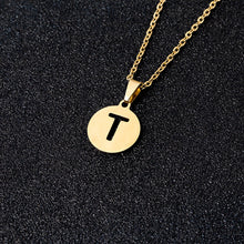 Load image into Gallery viewer, A To Z Stainless Steel 26 Letters Initial Alphabet Pendant Necklace For Women Men Couple Jewelry Gift
