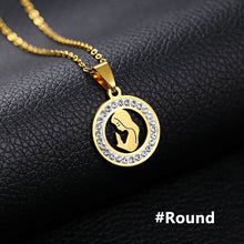 Load image into Gallery viewer, Women Gold Color Stainless Steel Virgin Mary Charm Pendant Necklace for Christian Jewelry Gift
