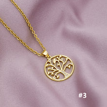 Load image into Gallery viewer, Fashion Luxury 18K Gold Plated Micro-inlaid Zircon Tree life Pendant Necklace For Women Jewelry Gift
