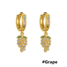 Load image into Gallery viewer, Women Fashion Luxury 18K Gold Plated Micro-inlaid Zircon Earrings Cross Dolphin Star Eye Earrings Jewelry
