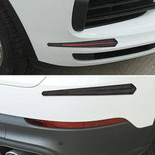 Load image into Gallery viewer, 2Pcs Auto Accessories Universal Carbon Fiber Rubber Car Bumper Lip Strip Exterior Decoration Mouldings Protectors
