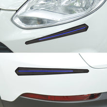 Load image into Gallery viewer, 2Pcs Auto Accessories Universal Carbon Fiber Rubber Car Bumper Lip Strip Exterior Decoration Mouldings Protectors
