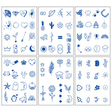 Load image into Gallery viewer, 6pcs/set Cute Tattoo Stickers Herbal Tattoo Stickers Waterproof Long Lasting Tattoo Stickers Body Art Tattoo Sticker
