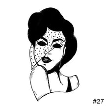 Load image into Gallery viewer, Simple Tattoo Stickers Waterproof Long Lasting Tattoo Stickers Body Art Tattoo Fake Tattoo Sticker For Women Men
