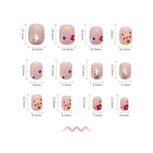 Load image into Gallery viewer, 24pcs/set Short Manicure Fake Nail Detachable Fake Nail Patch Wearing Nails Nail Stickers Nail Art Accessories

